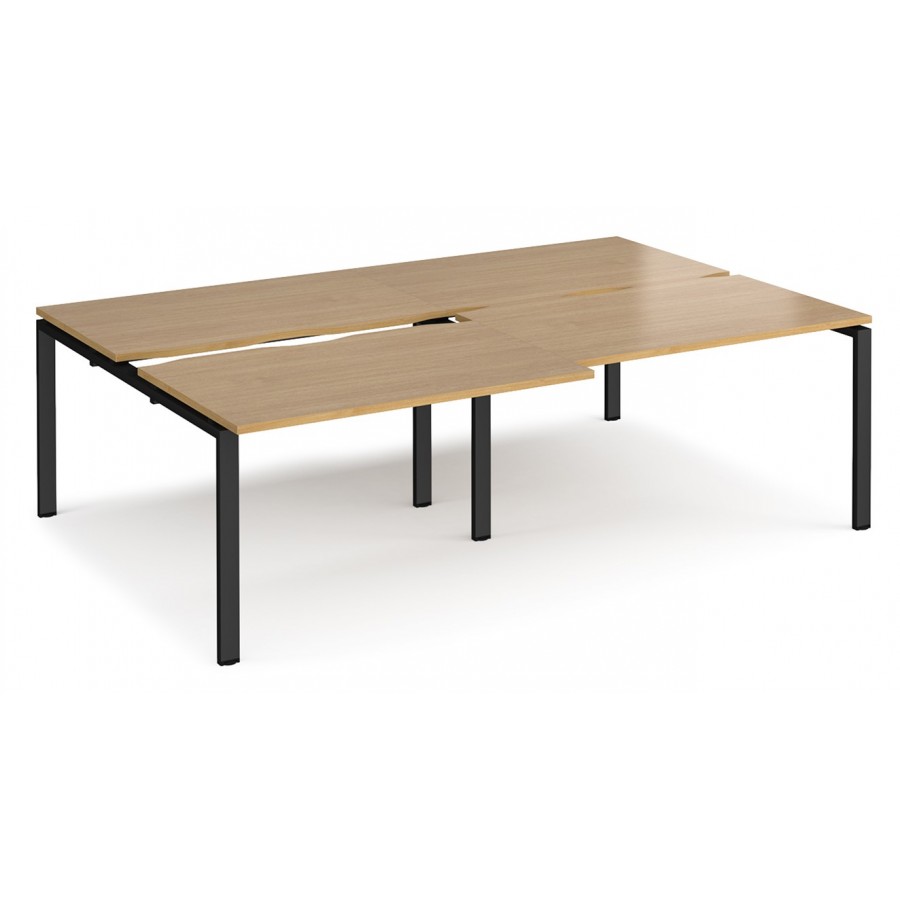 Adapt 1600mm Deep Sliding Top Double Back to Back Bench Desk